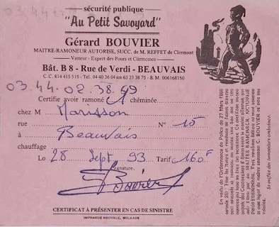 Certificat de ramonage — 1993