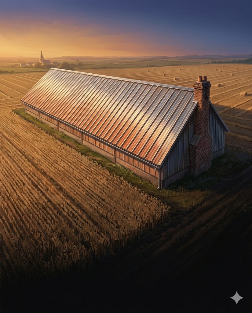 Bacs acier — illustration matte painting Bouvier Couverture Ramonage
